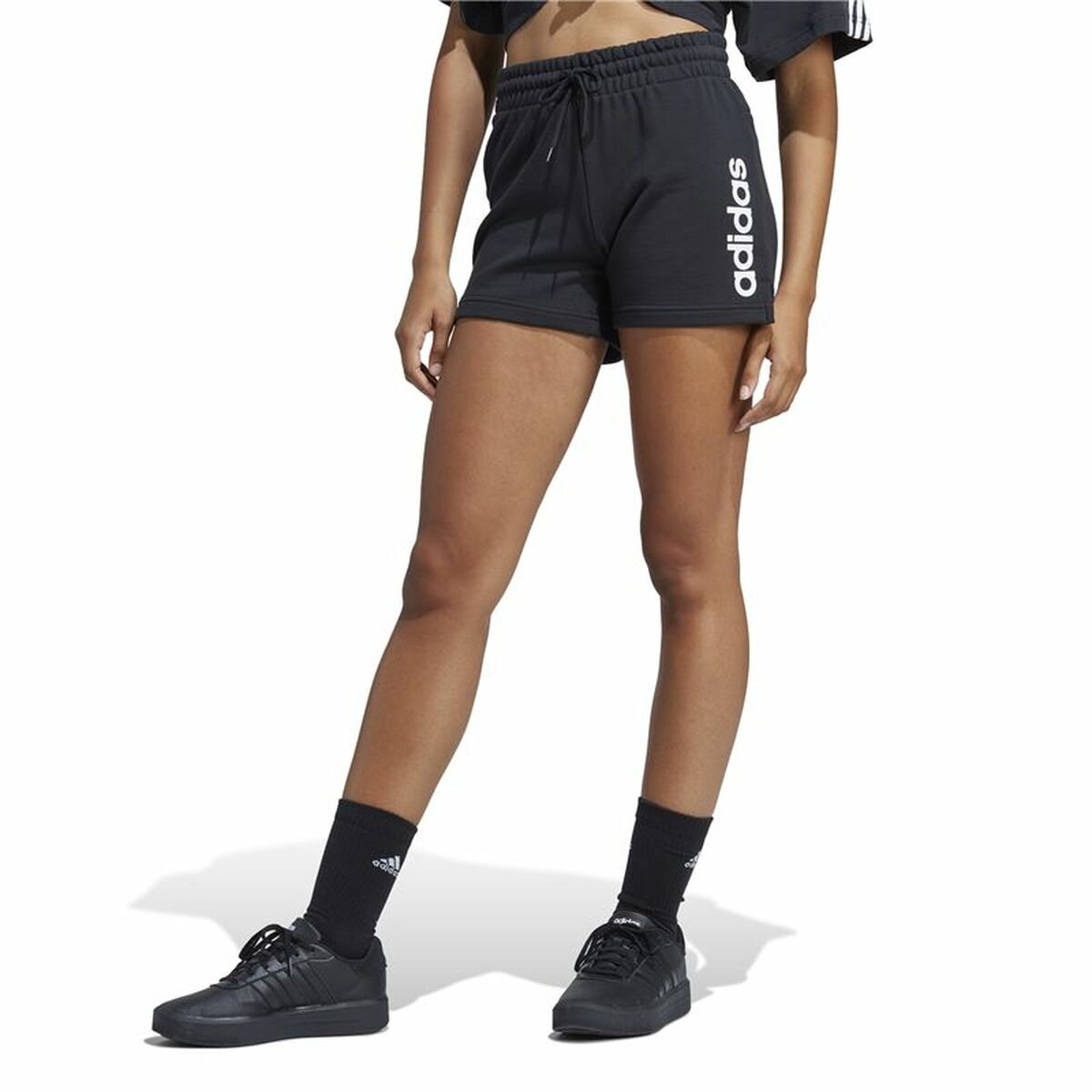 Långa träningsbyxor Adidas Svart Kvinna - 3