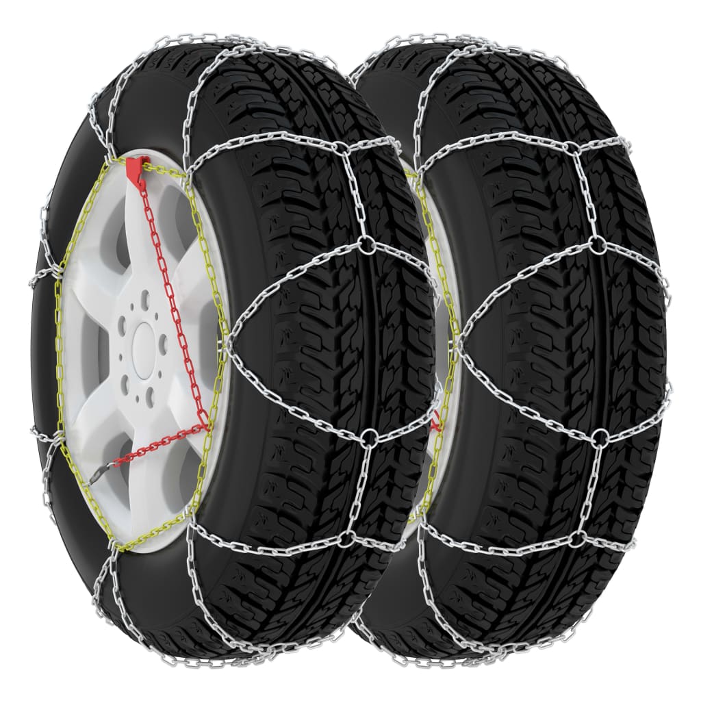 vidaXL Snökedjor till bil 2-pack 9 mm KN120 - 9