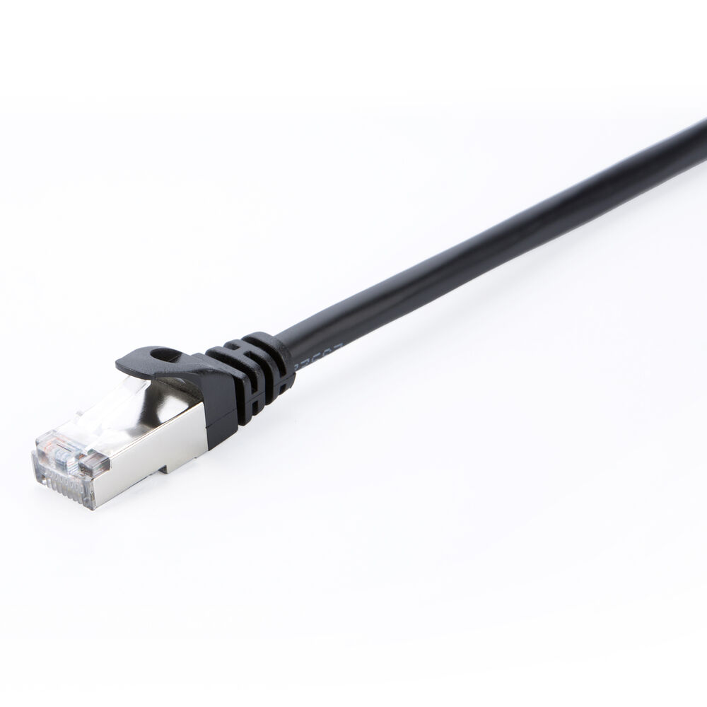 Nätkabel UTP Styv Kategori 6 V7 V7CAT6STP-10M-BLK-1N Svart 10 m