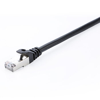 Nätkabel UTP Styv Kategori 6 V7 V7CAT6STP-10M-BLK-1N Svart 10 m