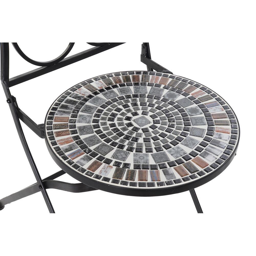 Kerti szék DKD Home Decor Svart Keramik Multicolour Smide (39 x 50 x 93 cm) - 5