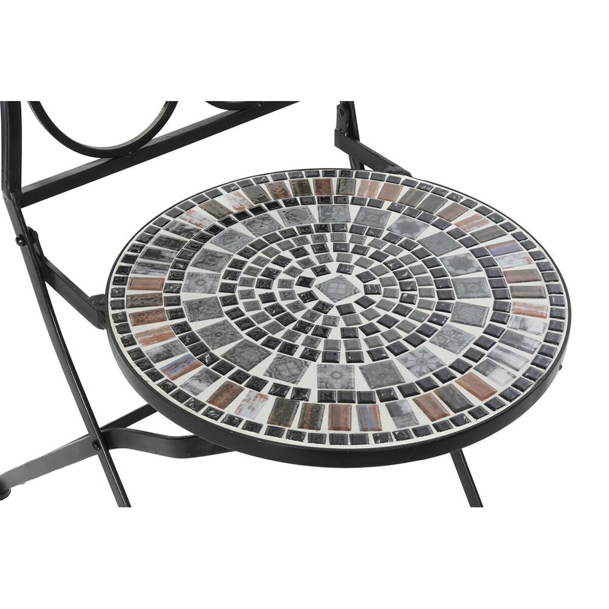 Kerti szék DKD Home Decor Svart Keramik Multicolour Smide (39 x 50 x 93 cm) - 12