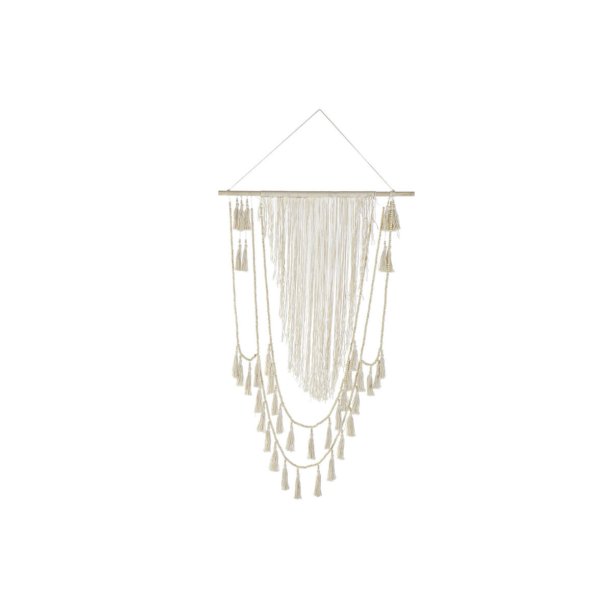 Väggdekoration DKD Home Decor Bomull MDF Boho (102 x 2 x 150 cm) - 4
