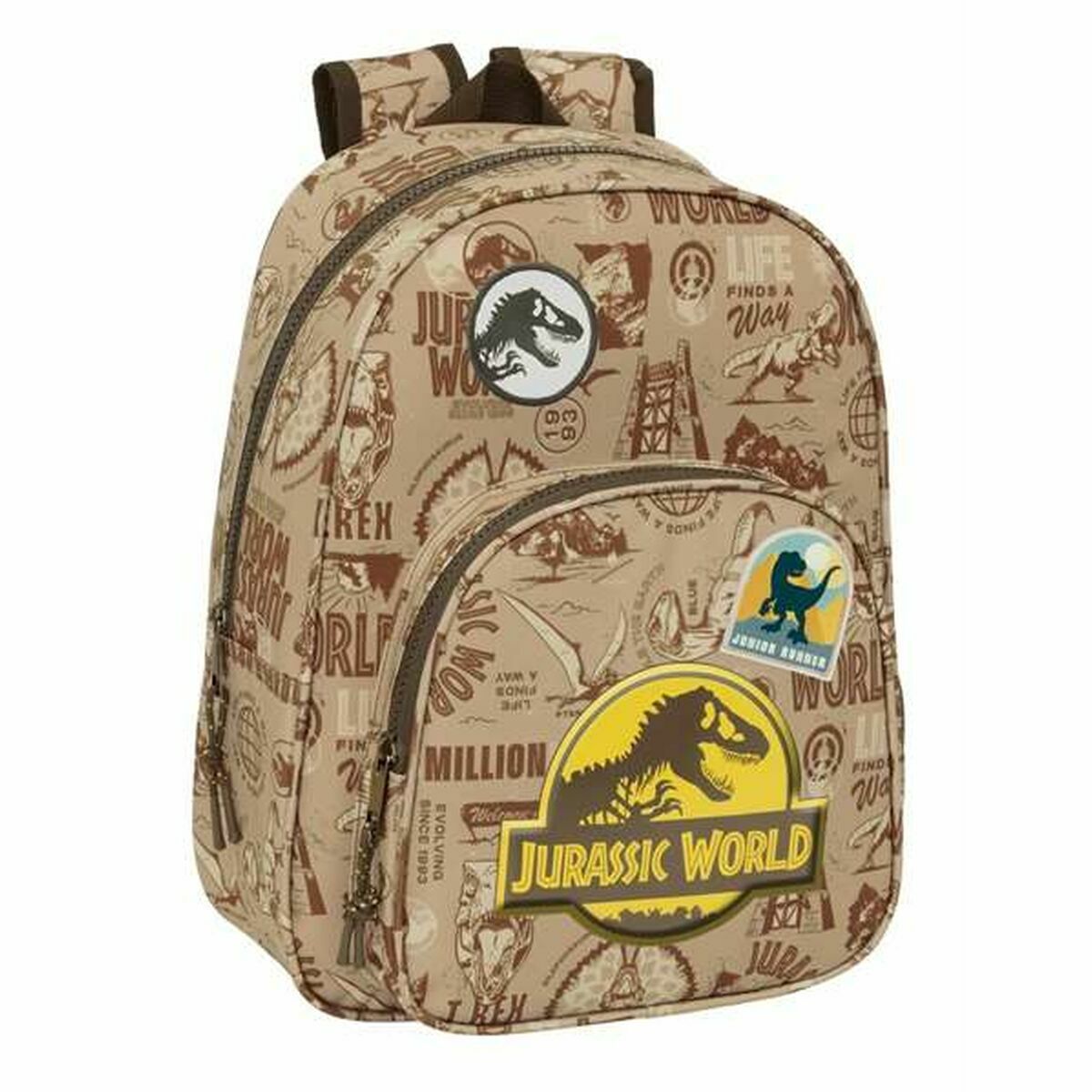 Skolryggsäck Jurassic World Beige 27 x 33 x 10 cm