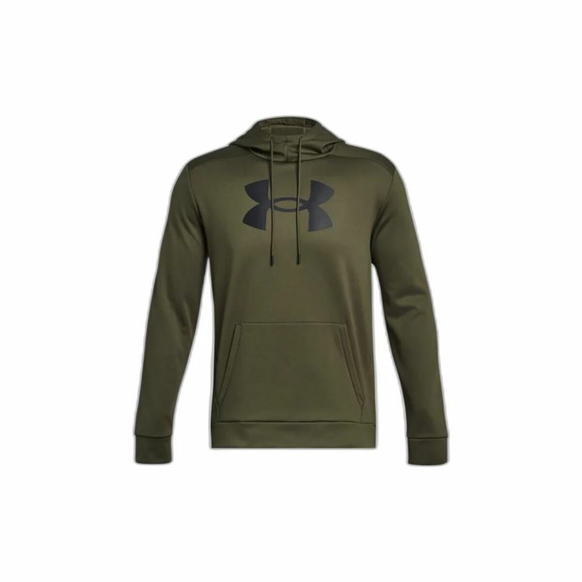 Tröja med huva Herr Under Armour Fleece Big Logo Oliv