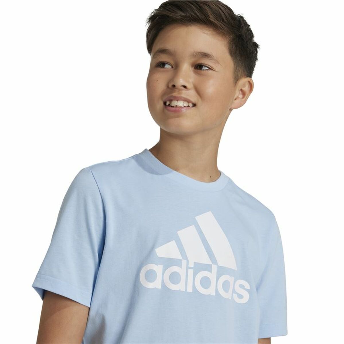 T-shirt med kortärm Unisex Adidas Essentials Blå Himmelsblå - 3