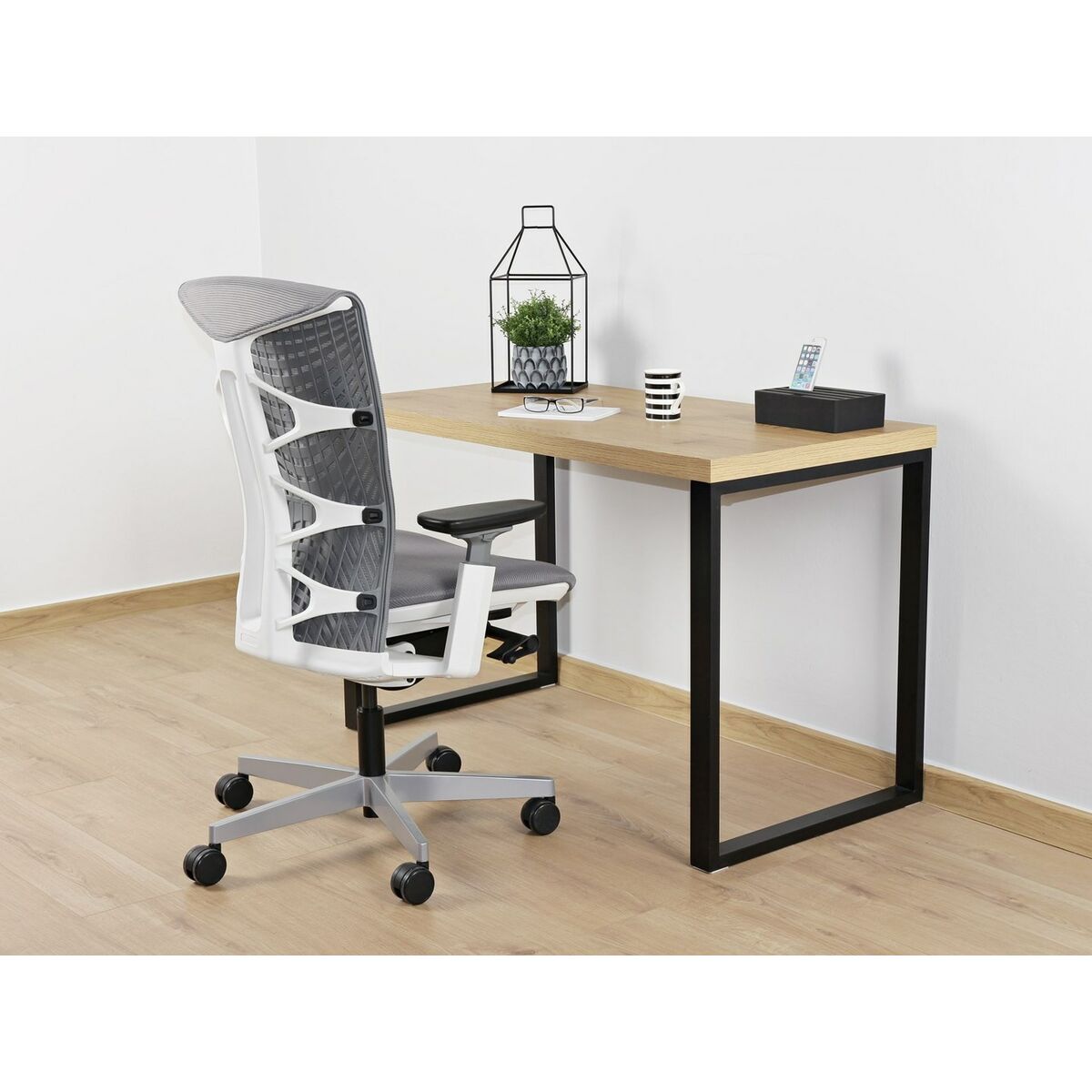 Skrivbord Unique TEO CTB-002 Brun Svart 120 x 75,5 x 60 cm - 2