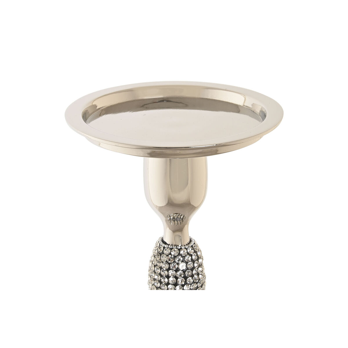 Ljusstakar DKD Home Decor Silvrig Akryl Aluminium 12 x 12 x 36 cm - 2