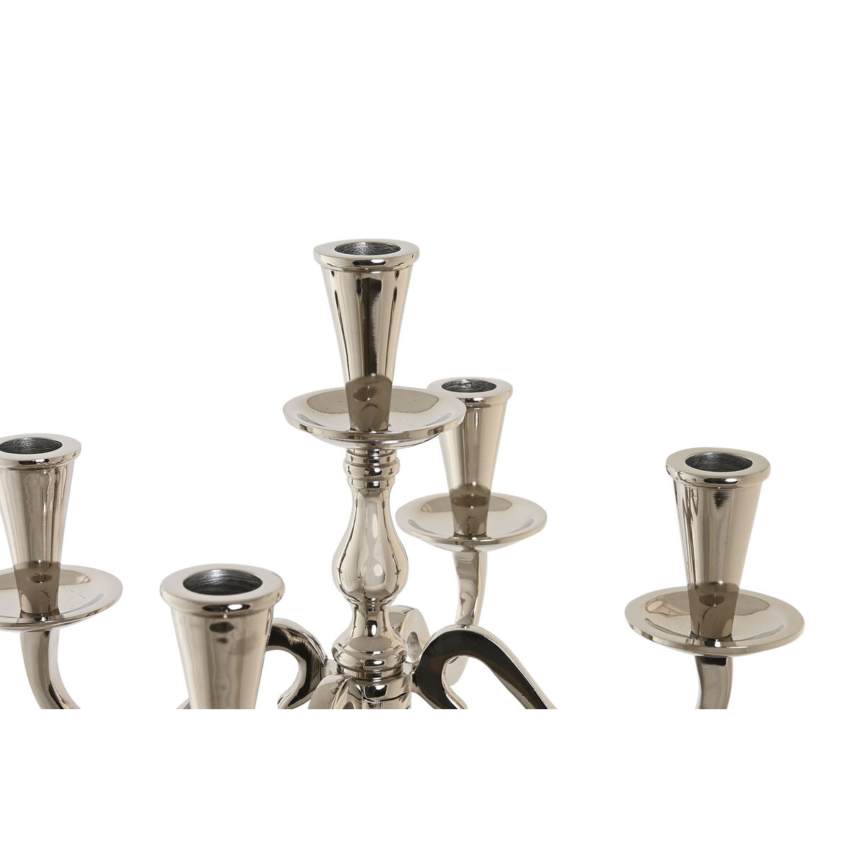 Kandelaber DKD Home Decor Silvrig Akryl Aluminium Kromad 30 x 30 x 47 cm - 3