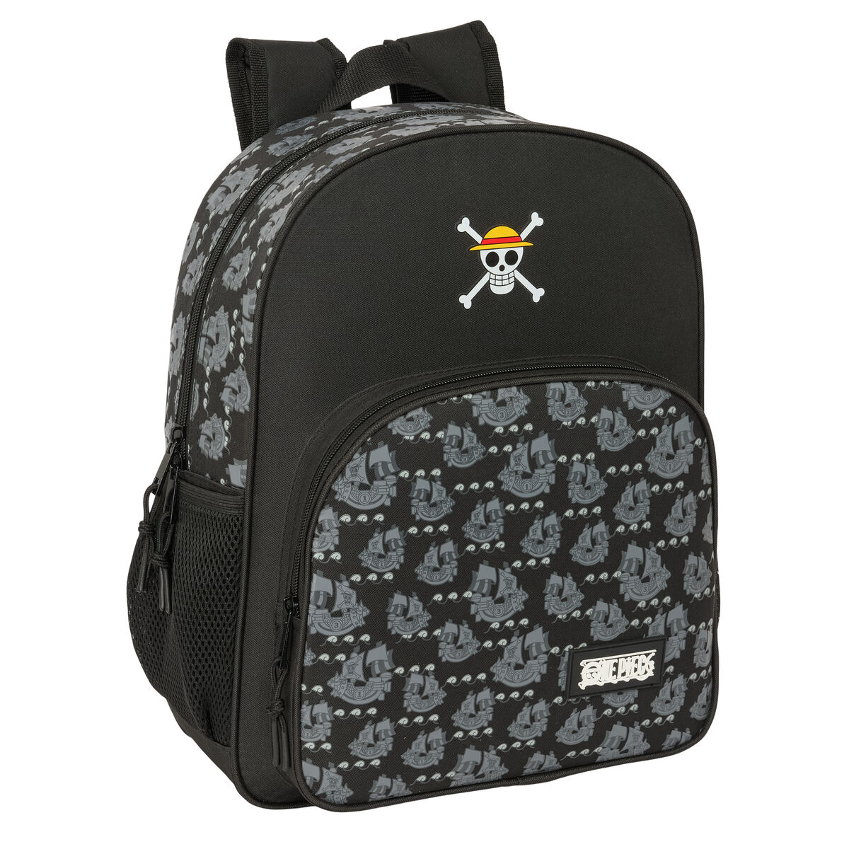 Skolryggsäck One Piece Pirates Svart 32 x 38 x 12 cm