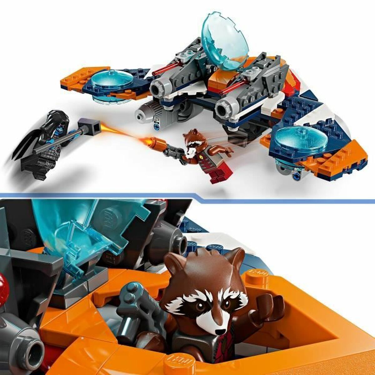 Byggsats Lego 76278 Marvel: Rocket vs. Ronan's Spaceship Multicolour 290 Delar - 3