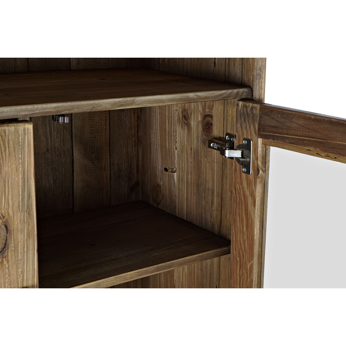 Bokhylla DKD Home Decor Glas Naturell Återvunnet Trä 4 Hyllor (90 x 40 x 160 cm) - 6