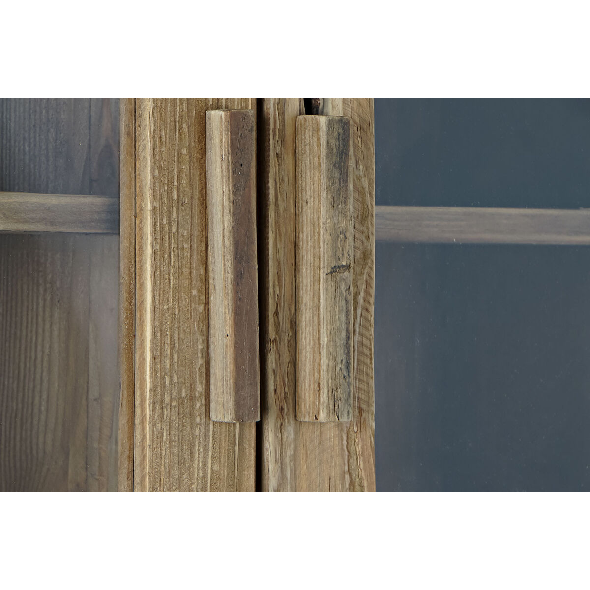 Bokhylla DKD Home Decor Glas Naturell Återvunnet Trä 4 Hyllor (90 x 40 x 160 cm) - 4