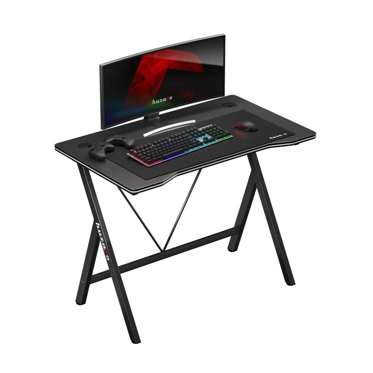 Skrivbord Gaming Huzaro HZ-Hero 1.4 Black Svart - 2