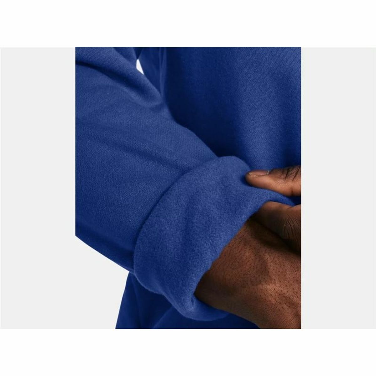 Tröja utan huva Herr Under Armour Rival Fleece Crew Blå - 5