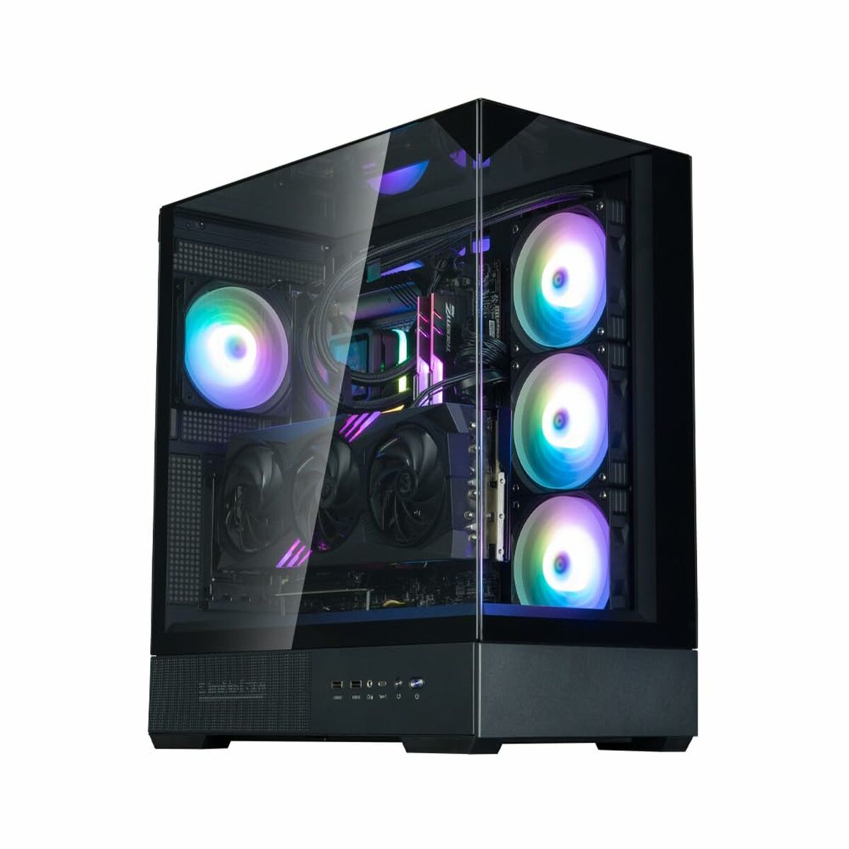 ATX Semitorn Zalman P40 Prism Plus Svart - 2