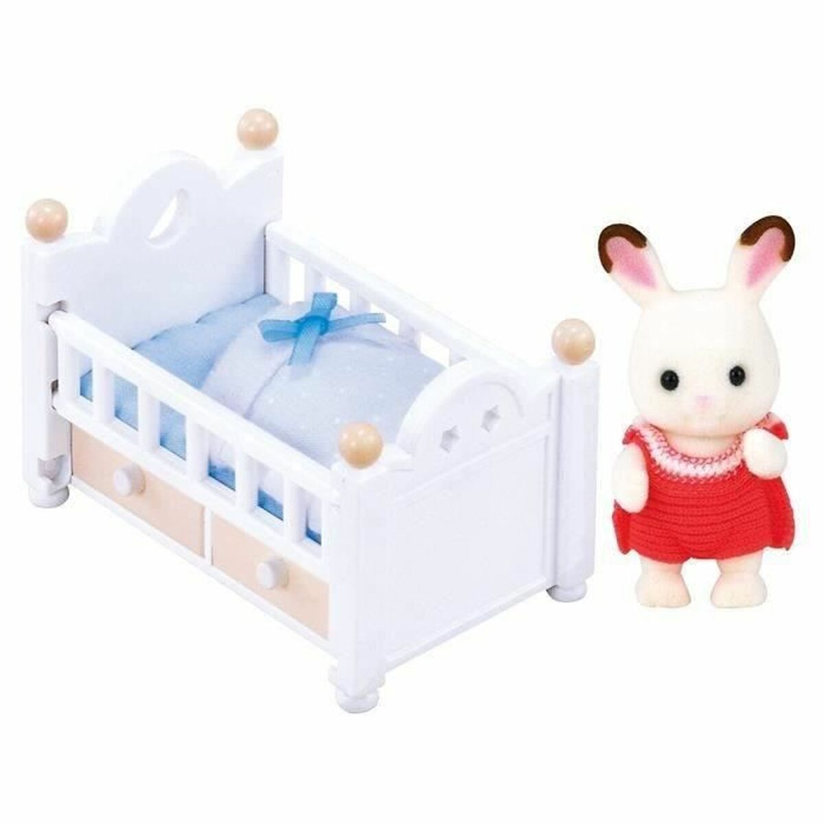 Actionfigurer Sylvanian Families Baby Rabbit Chocolate Bed - 4