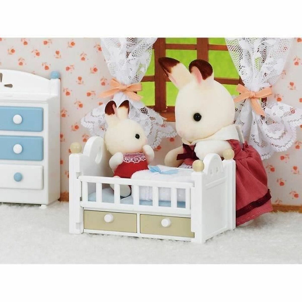 Actionfigurer Sylvanian Families Baby Rabbit Chocolate Bed - 3