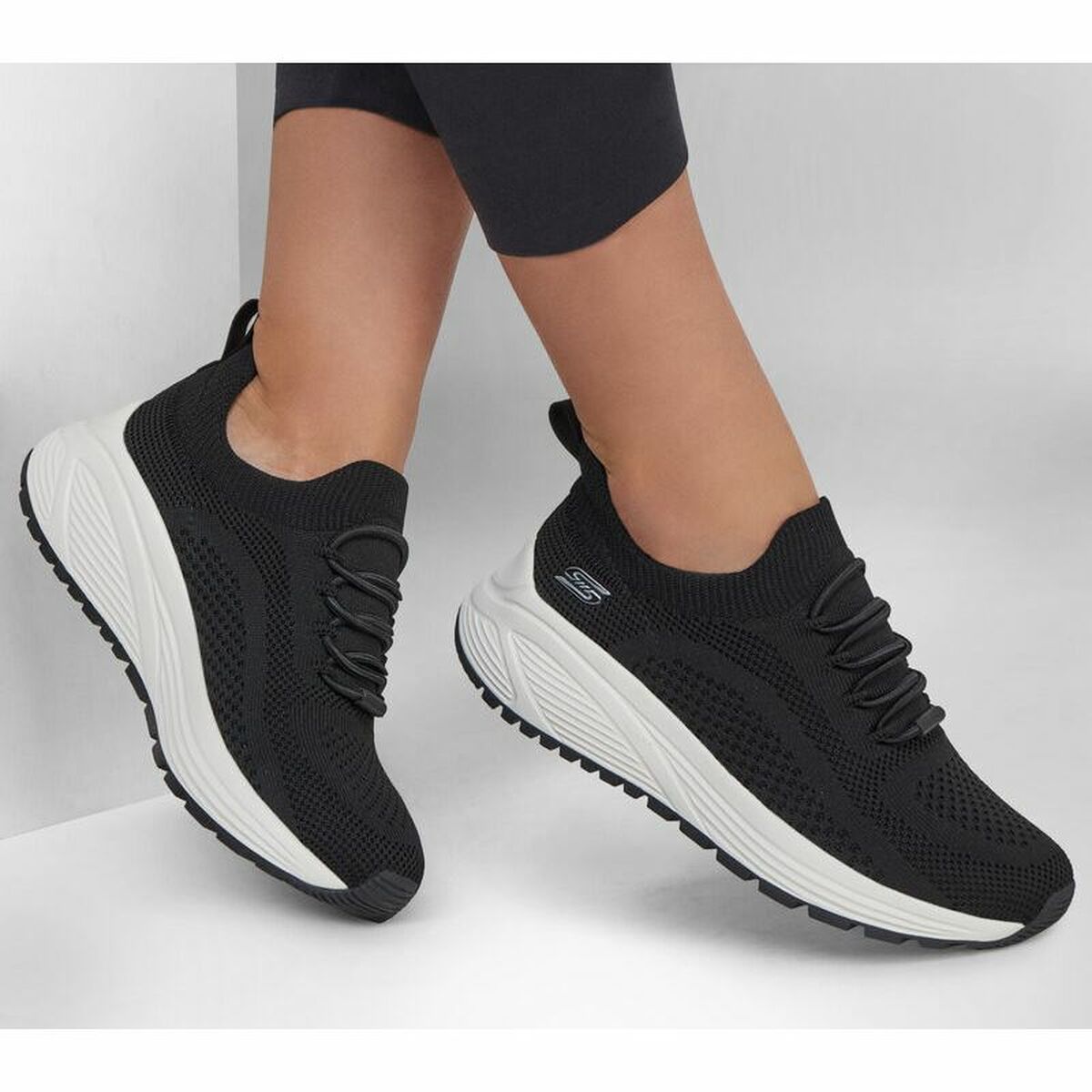 Gymnastiksko, Dam Skechers Bobs Sparrow 2.0-All Svart - 6
