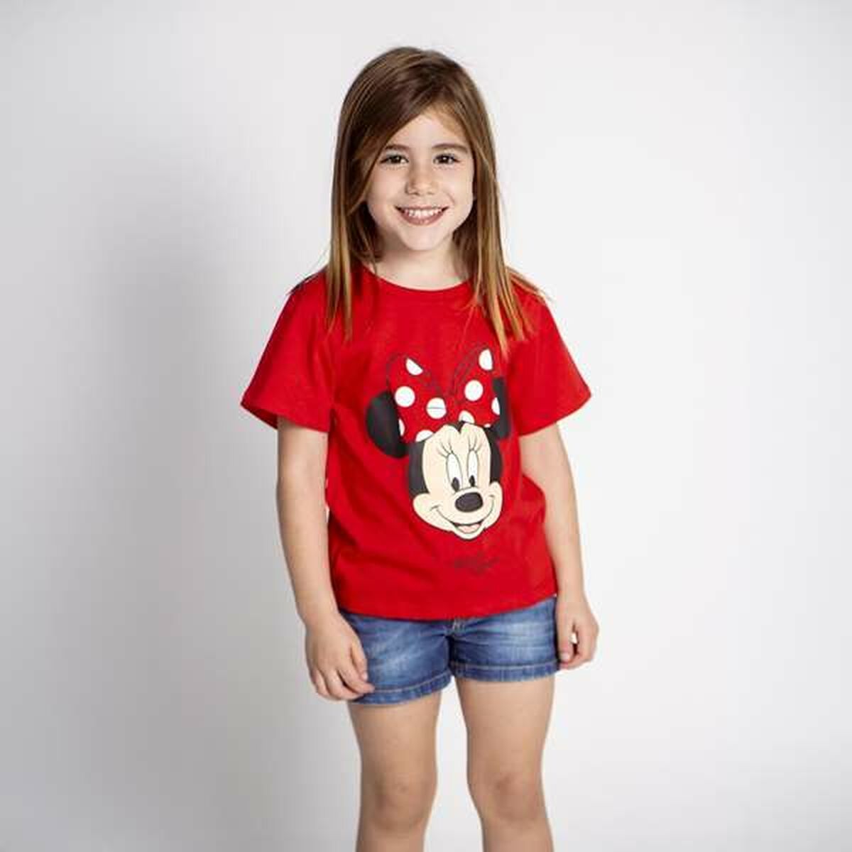Barn T-shirt med kortärm Minnie Mouse - 3