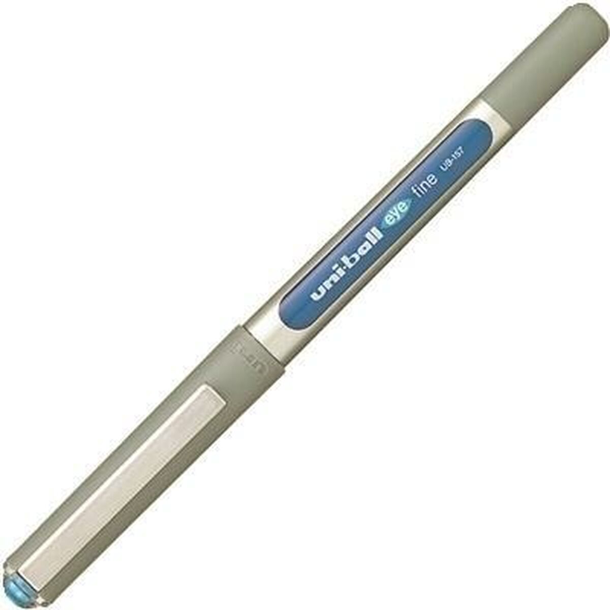 Penna för flytande bläck Uni-Ball Rollerball Eye Fine UB-157 Blå 0,7 mm (12 Delar) - 2