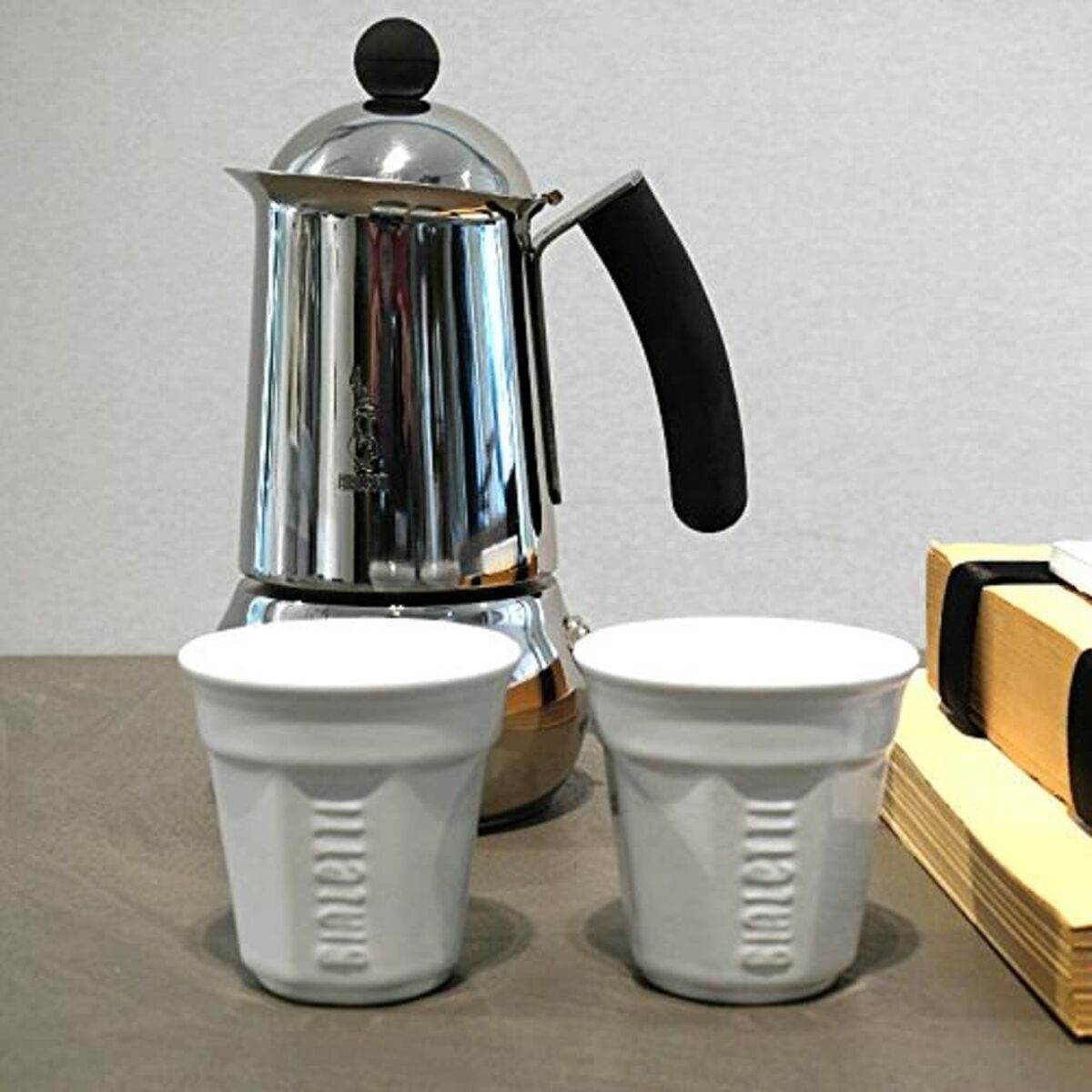 Glasset Bialetti espresso Vit Porslin 60 ml (6 antal) - 3
