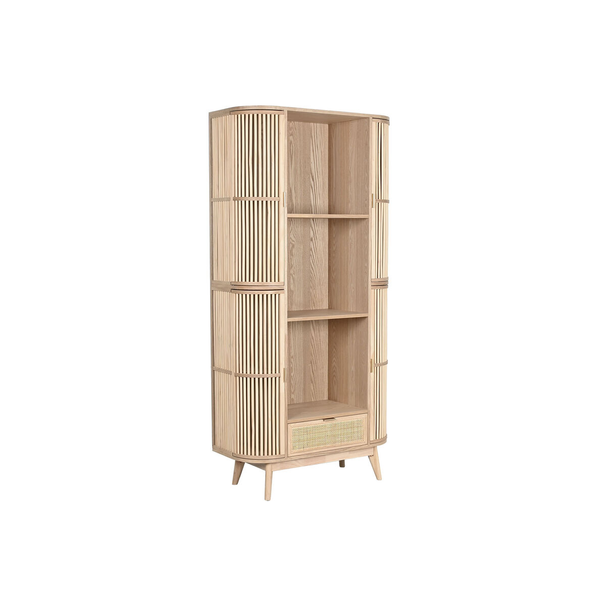 Bokhylla Home ESPRIT Naturell Rattan Gran 88 x 36 x 180 cm