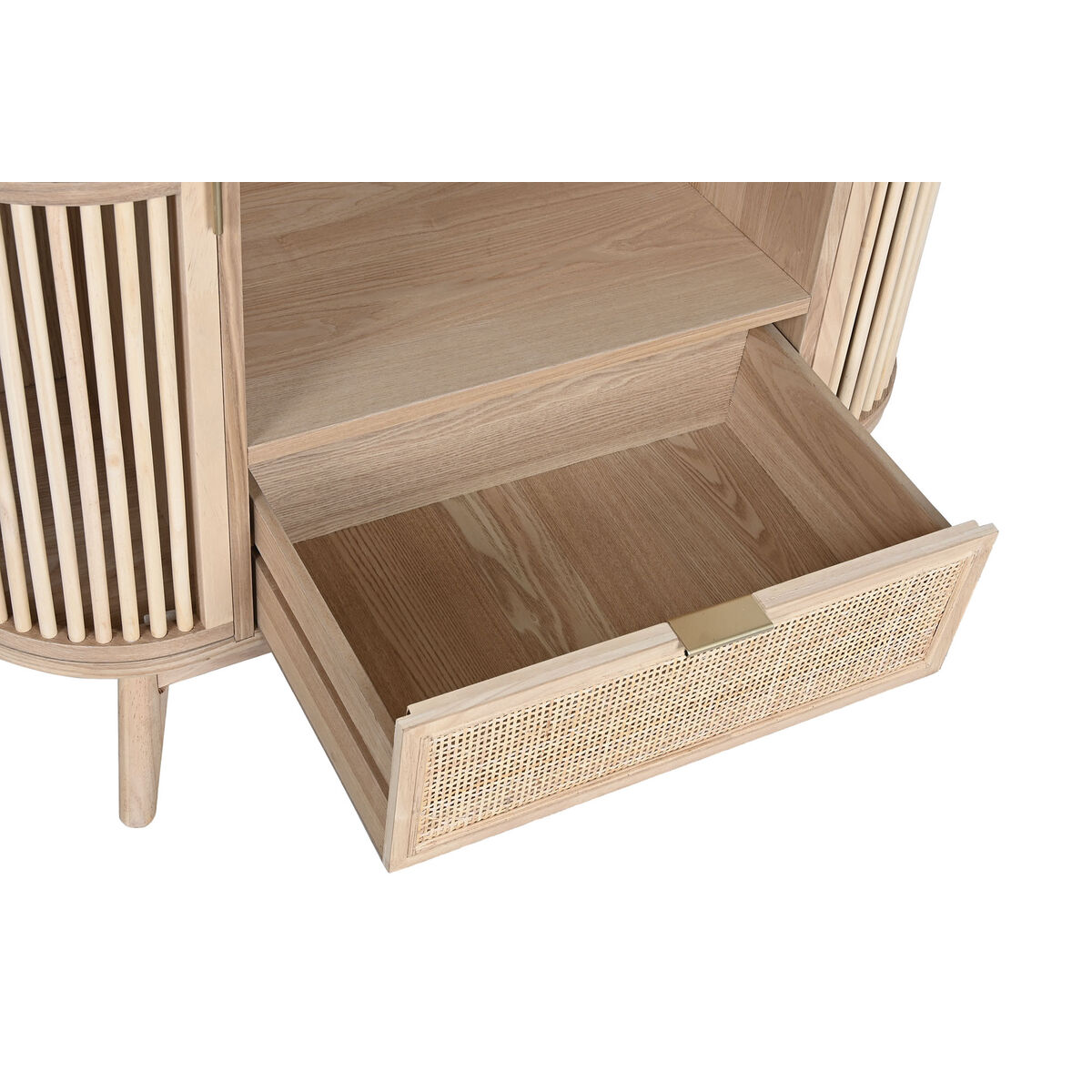 Bokhylla Home ESPRIT Naturell Rattan Gran 88 x 36 x 180 cm - 4