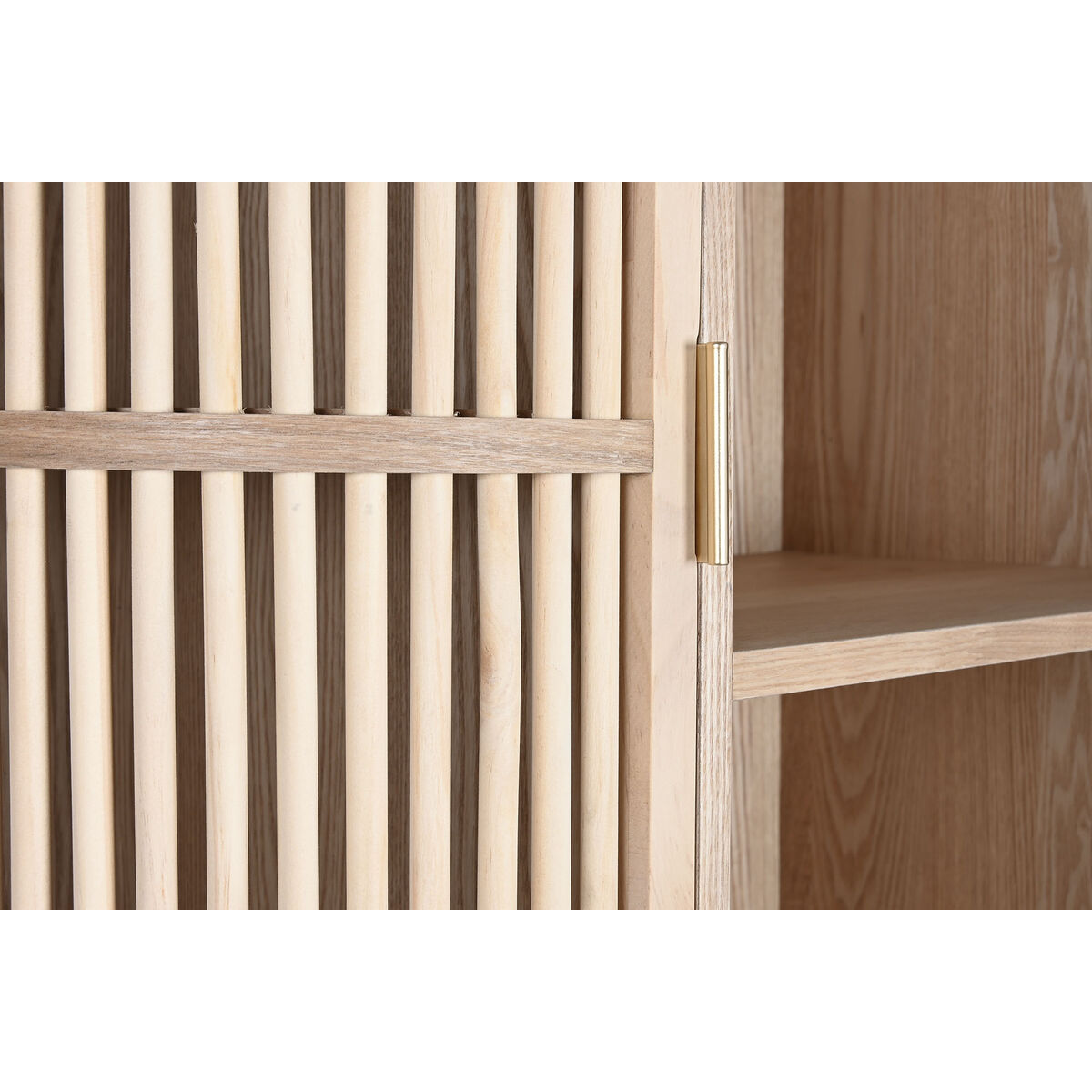 Bokhylla Home ESPRIT Naturell Rattan Gran 88 x 36 x 180 cm - 5