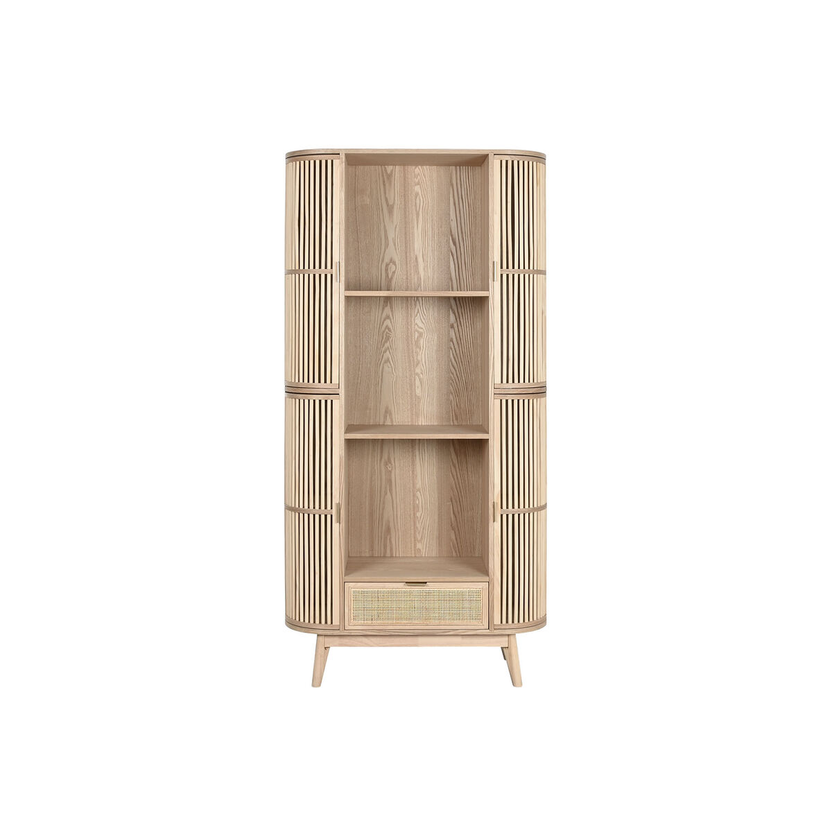 Bokhylla Home ESPRIT Naturell Rattan Gran 88 x 36 x 180 cm - 8