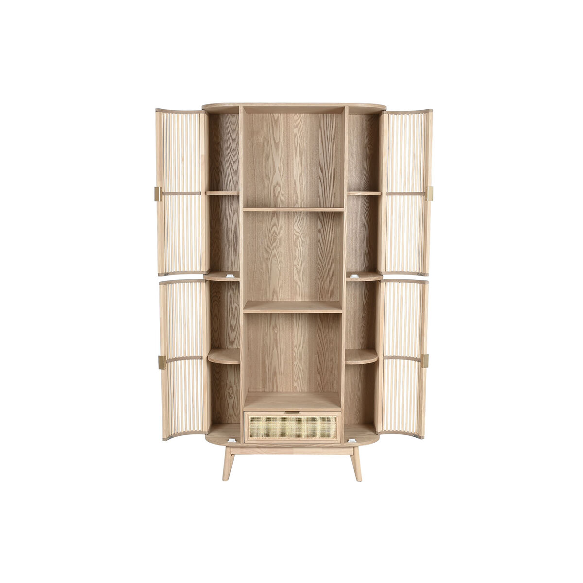 Bokhylla Home ESPRIT Naturell Rattan Gran 88 x 36 x 180 cm - 3
