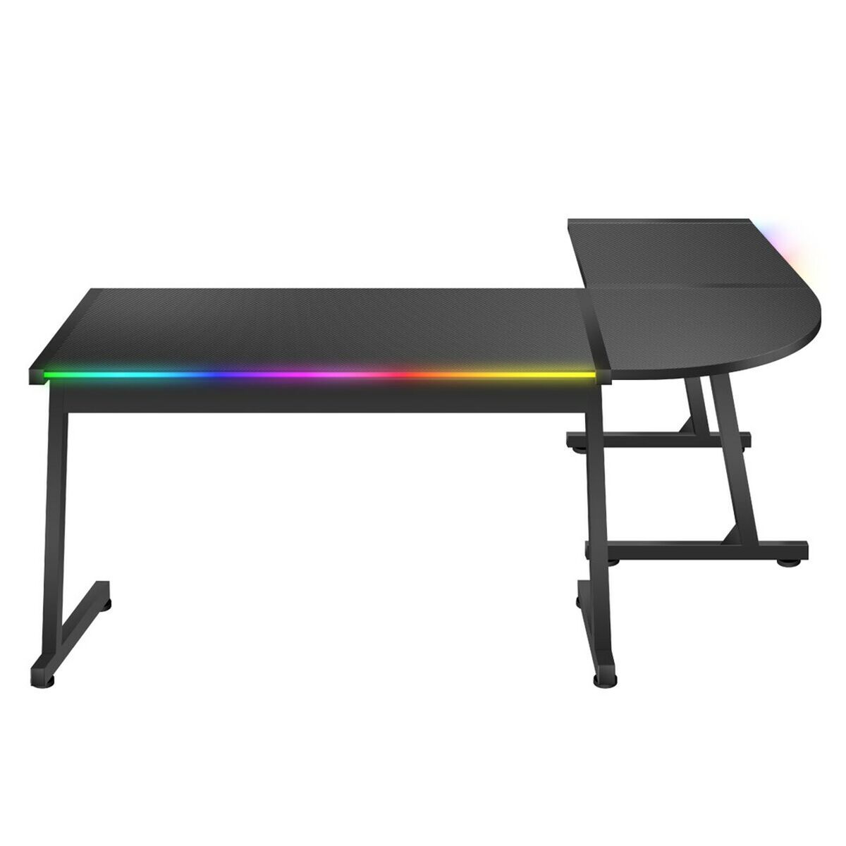 Skrivbord Gaming Huzaro HZ-Hero 6.0 Black RGB Svart Stål Kolfiber 147 x 74 x 112 cm - 6