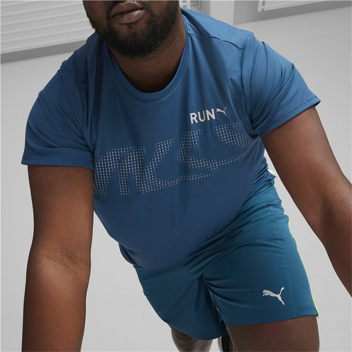 T-shirt med kortärm Herr Puma  Run Favourite Mörkblå - 6