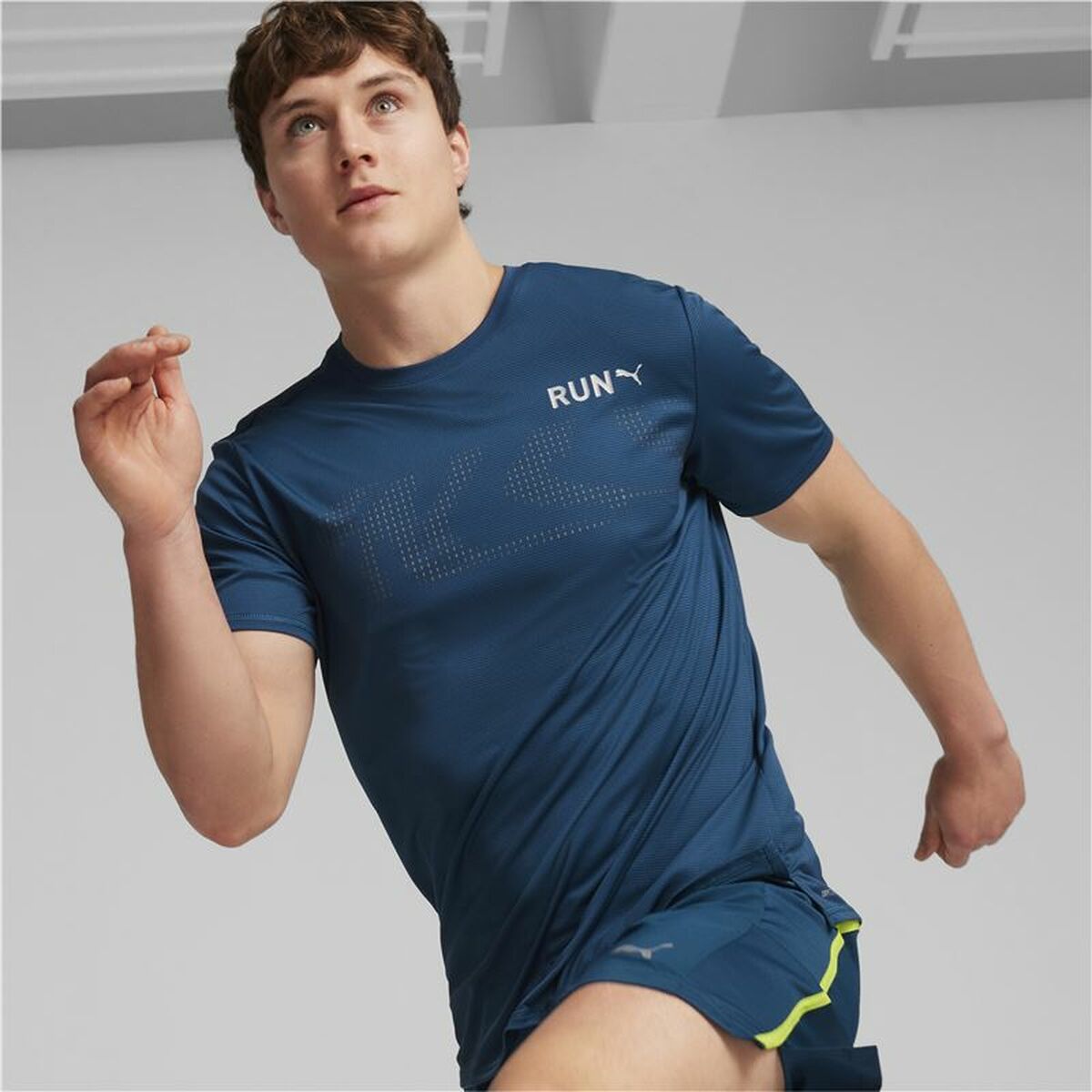 T-shirt med kortärm Herr Puma  Run Favourite Mörkblå - 3