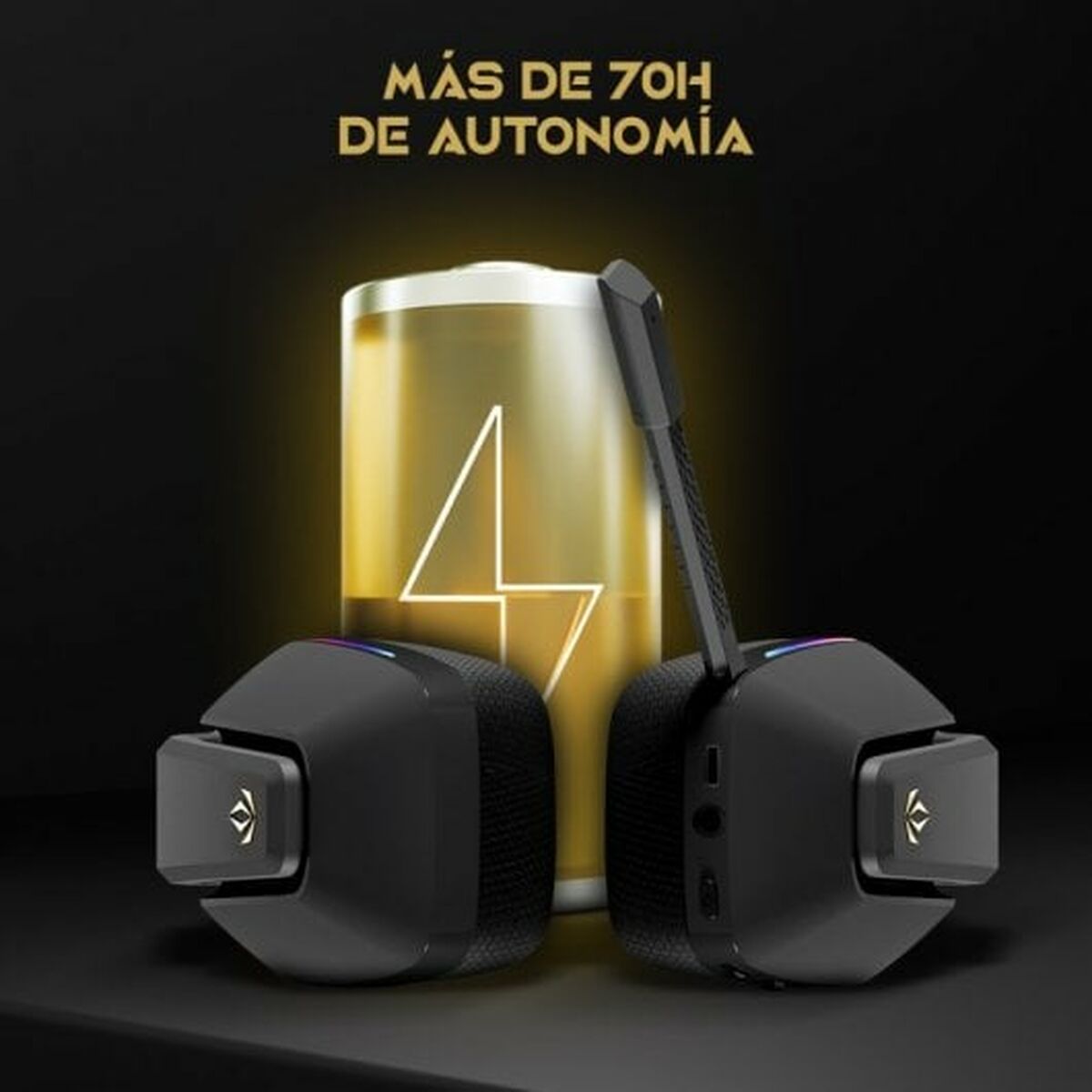 Bluetooth Hörlurar med Mikrofon Forgeon Captain RGB - 3
