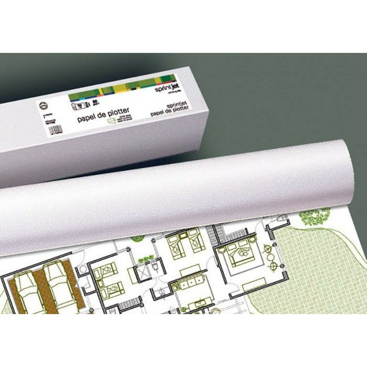 Rulle med plotterpapper Fabrisa 50 m - 2