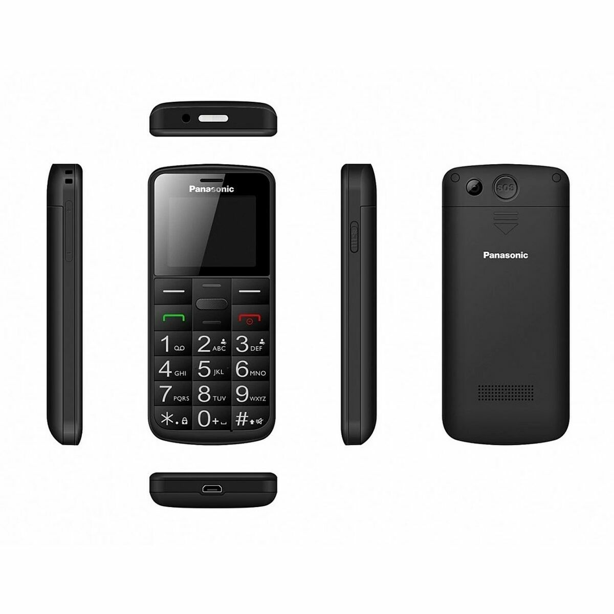 Mobiltelefon för seniorer Panasonic KXTU110EXB - 2