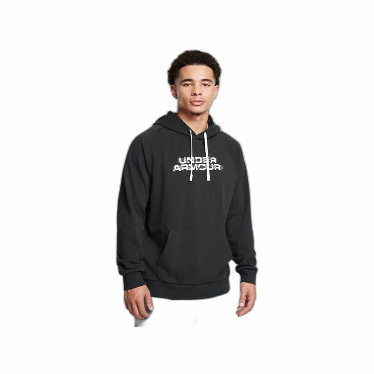 Tröja med huva Herr Under Armour Rival Flc Txtr Svart - 3
