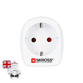 Eladapter Skross 1500230-E Europeisk Storbritannien