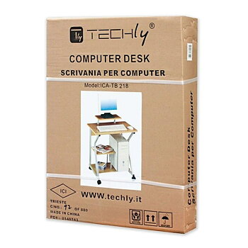 Skrivbord Techly ICA-TB 218 Bok Trä MDF 70 X 81 X 51 cm