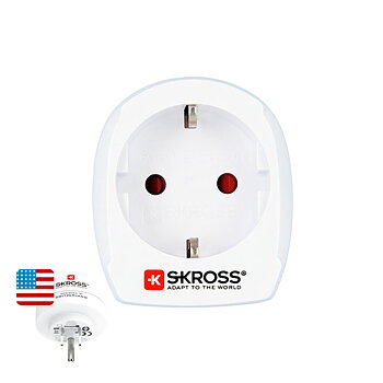 Eladapter Skross 1500203-E Europeisk USA