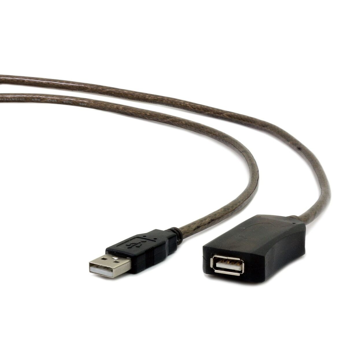 Skarvsladd USB GEMBIRD USB A/USB A M/F 5m Svart 5 m