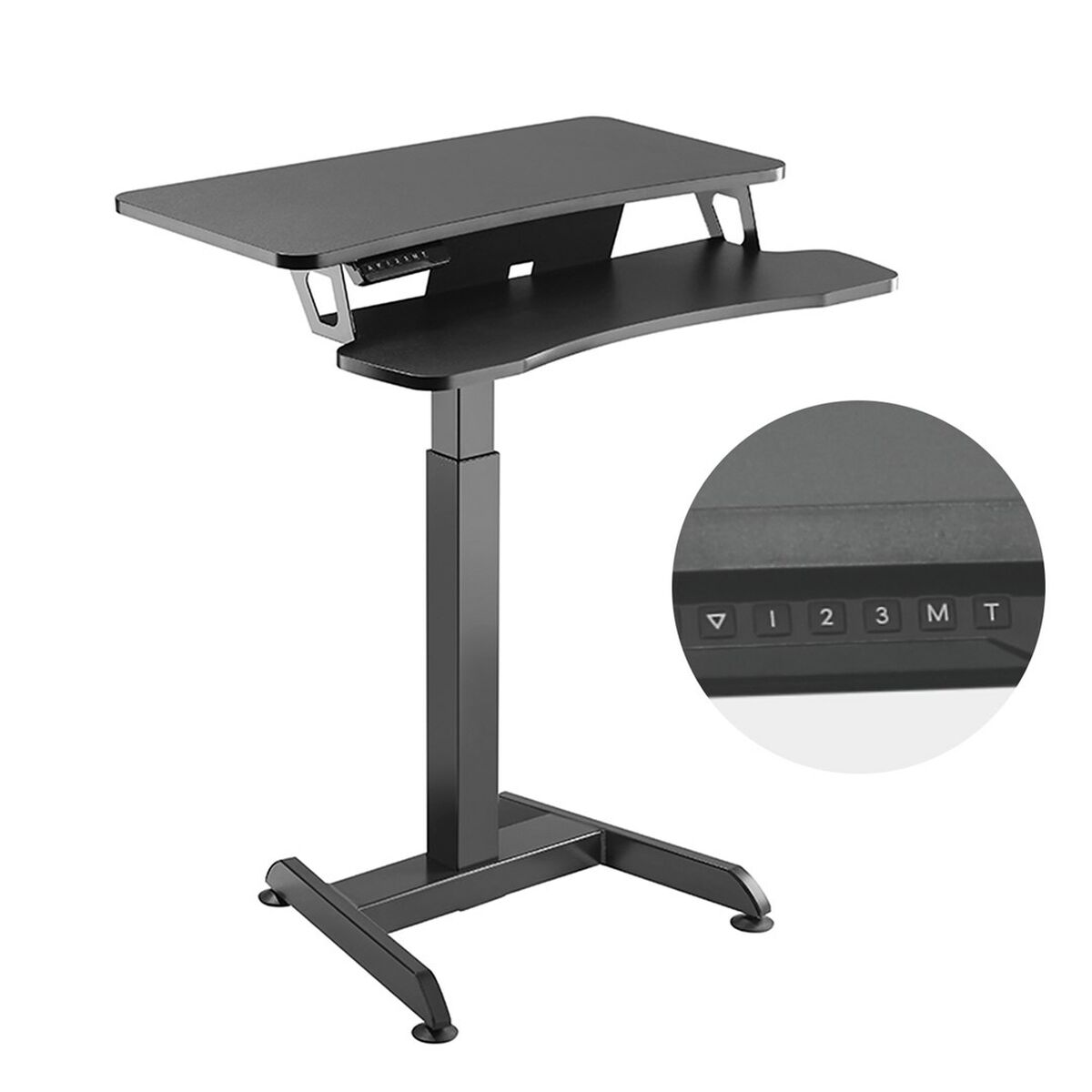 Skrivbord MacLean MC-835 Svart Stål - 2
