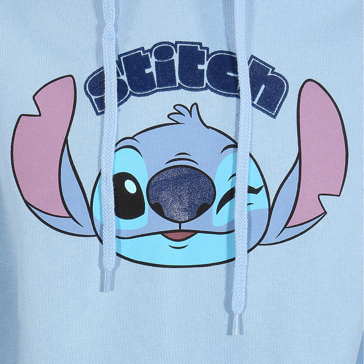 Tröja med huva Barn Stitch Cute Face Blå - 2