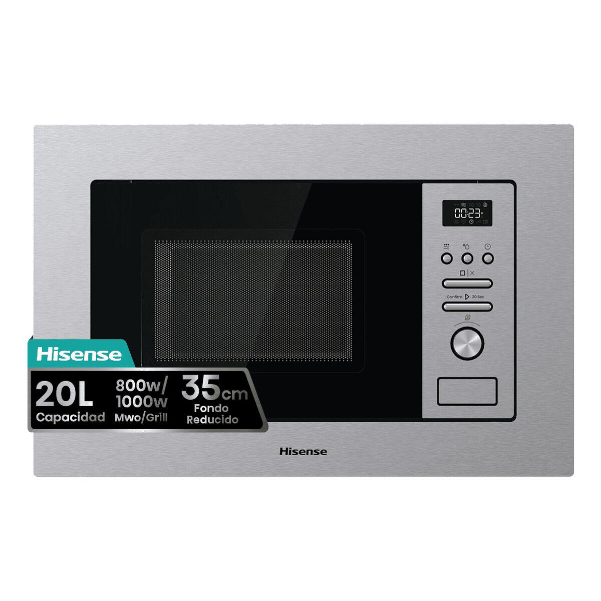 Mikrovågsugn med Grill Hisense BIM320G41X 800 W