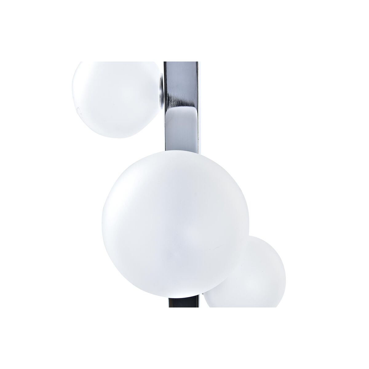 Bordslampa DKD Home Decor Vit Silvrig Glas Marmor 220 V 15 x 15 x 68 cm - 3