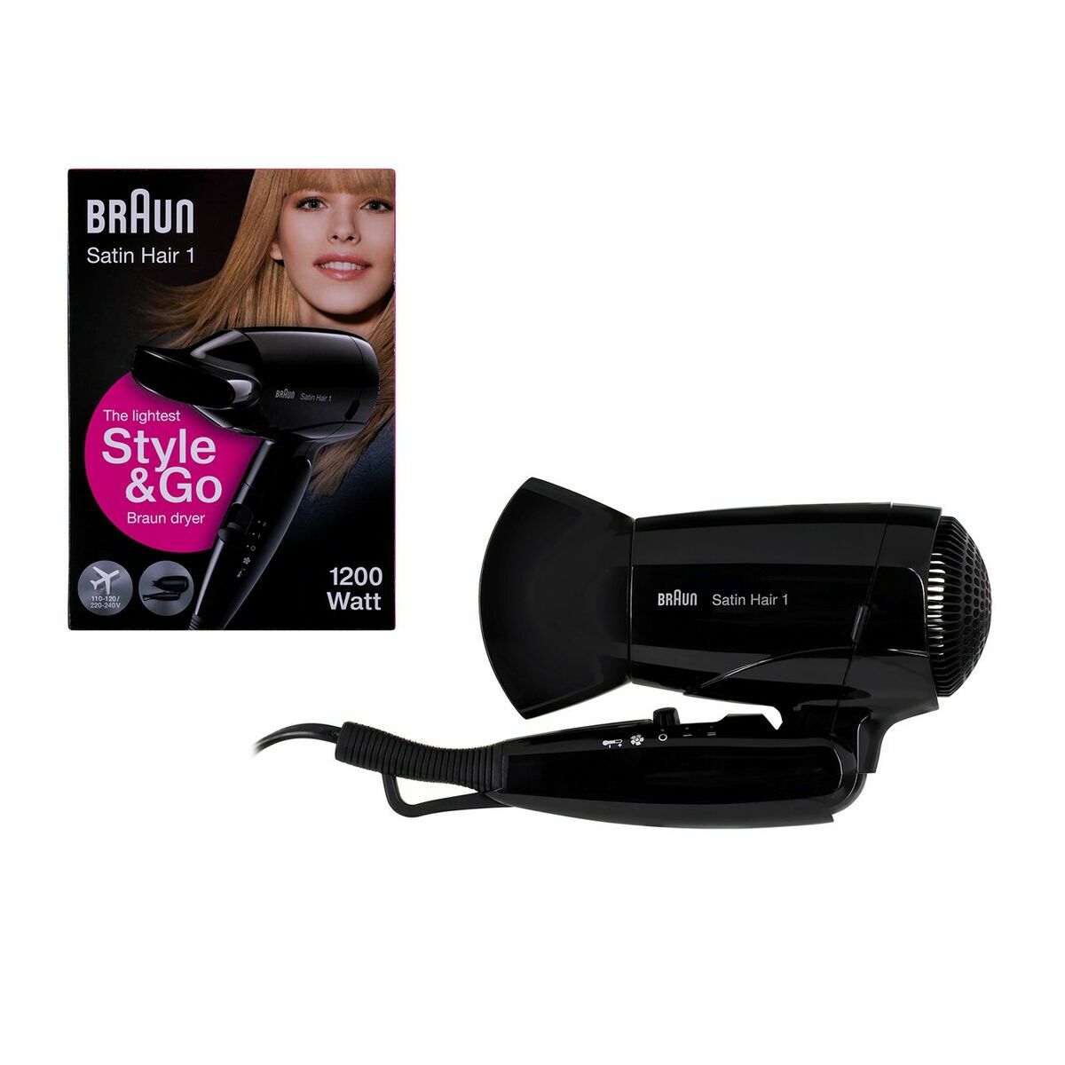 Hårtork Braun HD130 Svart 1200 W
