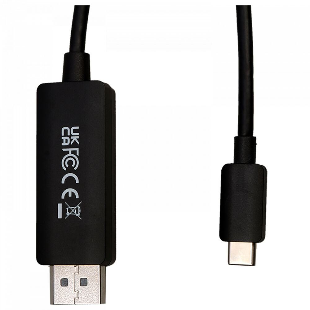USB-C till DisplayPort Adapter V7 V7USBCDP14-2M Svart 2 m 8K Ultra HD - 3