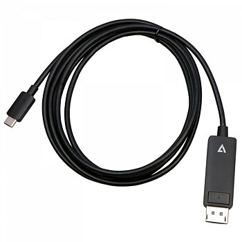 USB-C till DisplayPort Adapter V7 V7USBCDP14-2M Svart 2 m 8K Ultra HD