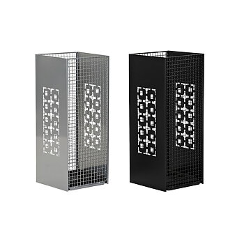 Paraplyställ DKD Home Decor 19 x 19 x 47,5 cm Svart Grå Metall Loft (2 antal)